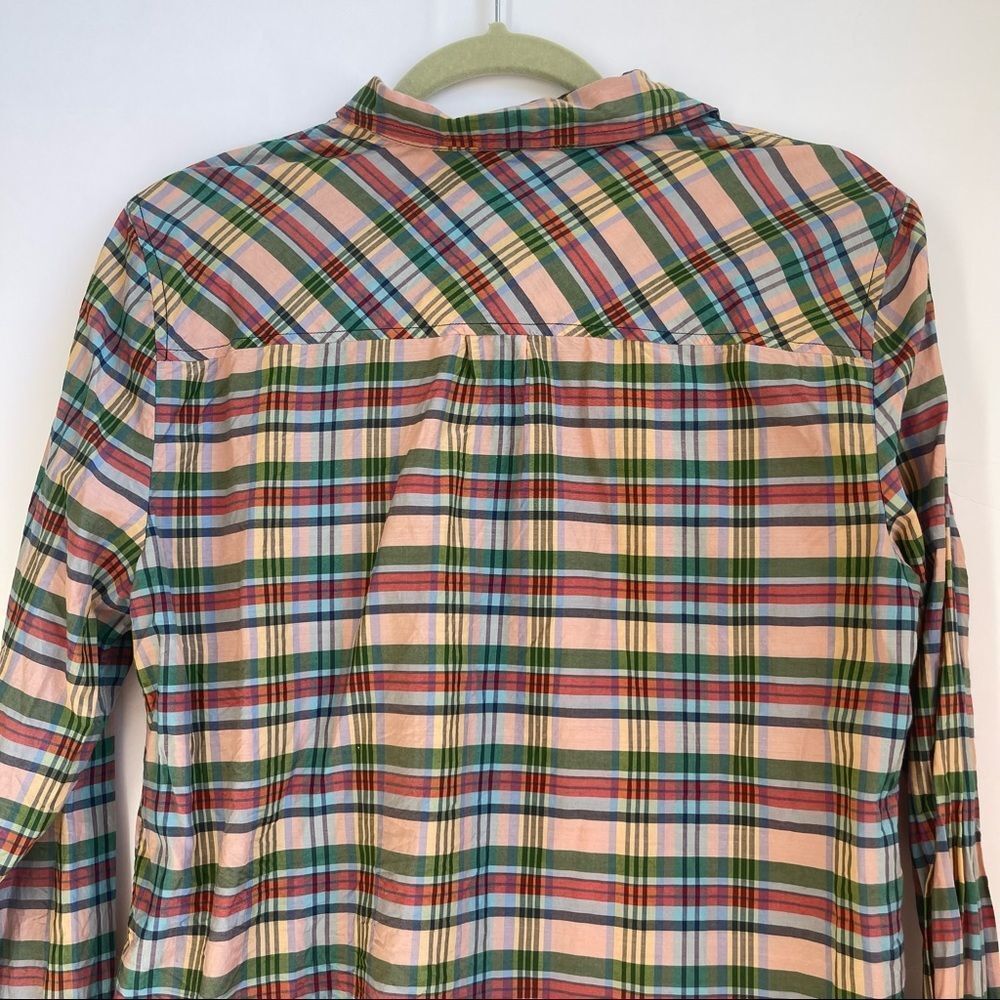 J. Crew Classic Fit Pullover Silk Cotton Shirt Size Medium - Picture 13 of 13